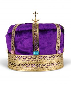 Alternative view of King's Crown for Men in Gold with Jewels