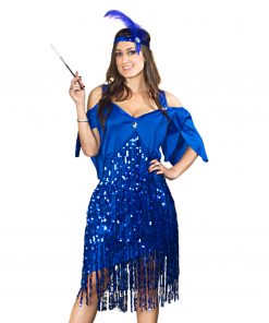 Alternative view of Sunnywood Women’s Plus Size Flapper Dress 1920s Vintage Style Costume with Sequin Fringes