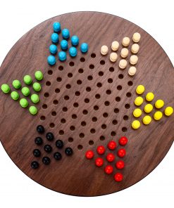 Sterling Games Wooden Chinese Checkers 11.5 Inch Family Board Game for Kids and Adults