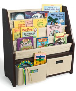WonkaWoo Little Bookworm Sling Bookshelf (Espresso)