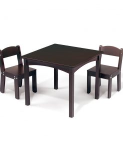 WonkaWoo Children's Table and Chair Set (Espresso)