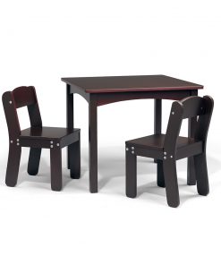 Alternative view of WonkaWoo Children's Table and Chair Set (Espresso)