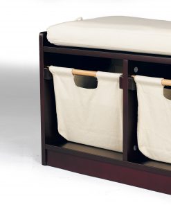 Alternative view of WonkaWoo Deluxe Children's Storage Bench (Espresso)