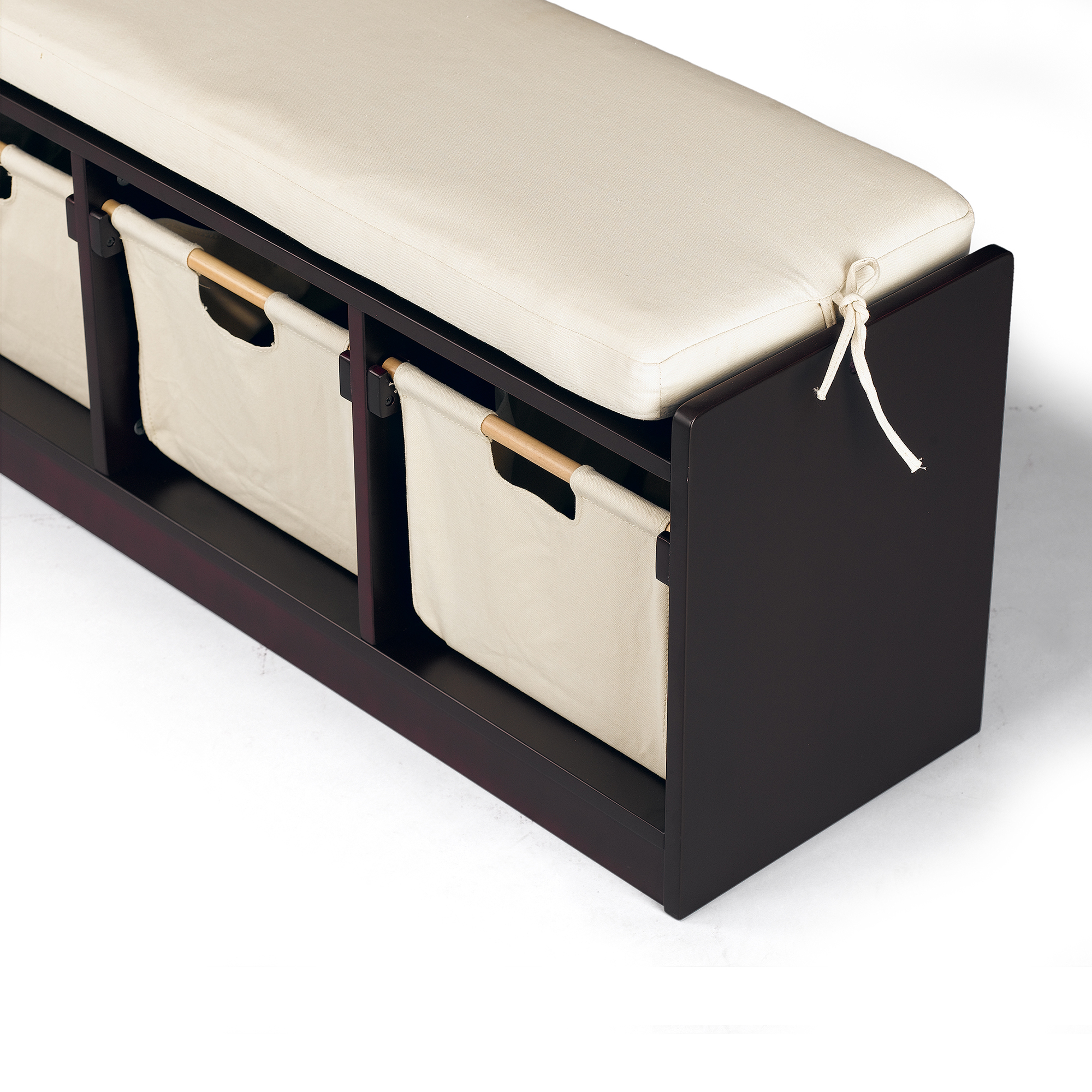 WonkaWoo Deluxe Children’s Storage Bench (Espresso) Sunnywood