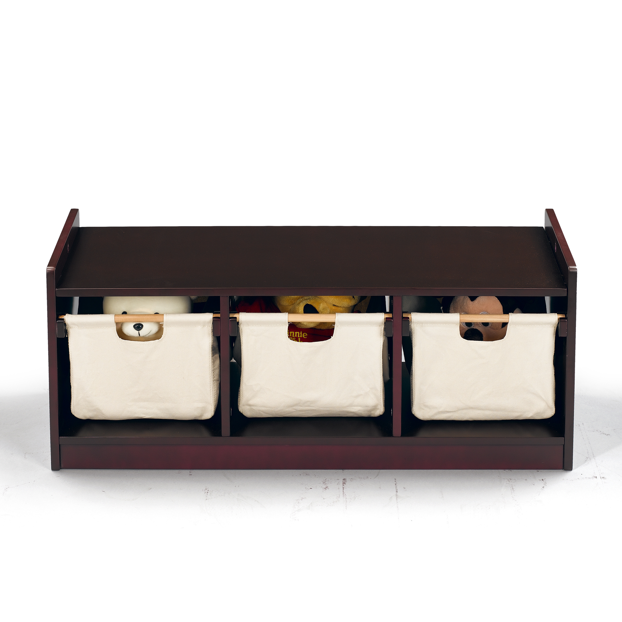 WonkaWoo Deluxe Children’s Storage Bench (Espresso) Sunnywood