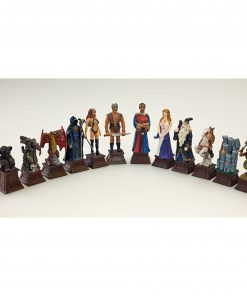 Alternative view of Good vs Evil Resin Chess Set