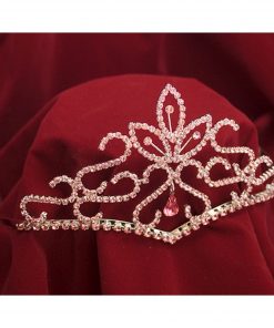 Rhinestone Tiara with Pink Stones