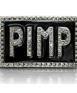 Rhinestone Pimp Belt Buckle