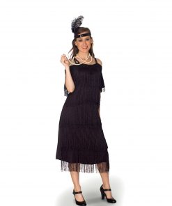 Alternative view of Black Flapper Dress
