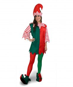 Alternative view of Unisex Holly Jolly Elf Costume