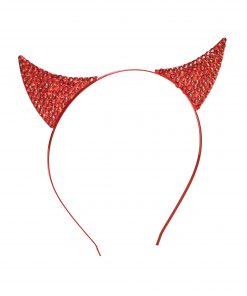 Rhinestone Devil Horns
