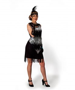 Alternative view of Flapper Dress (Black)