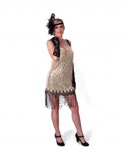 Alternative view of Flapper Dress (Beige)