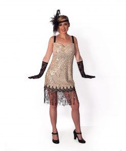 Flapper Dress (Beige)